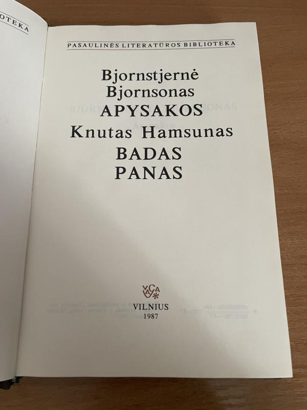 Badas Panas - Knutas Hamusas, knyga 3