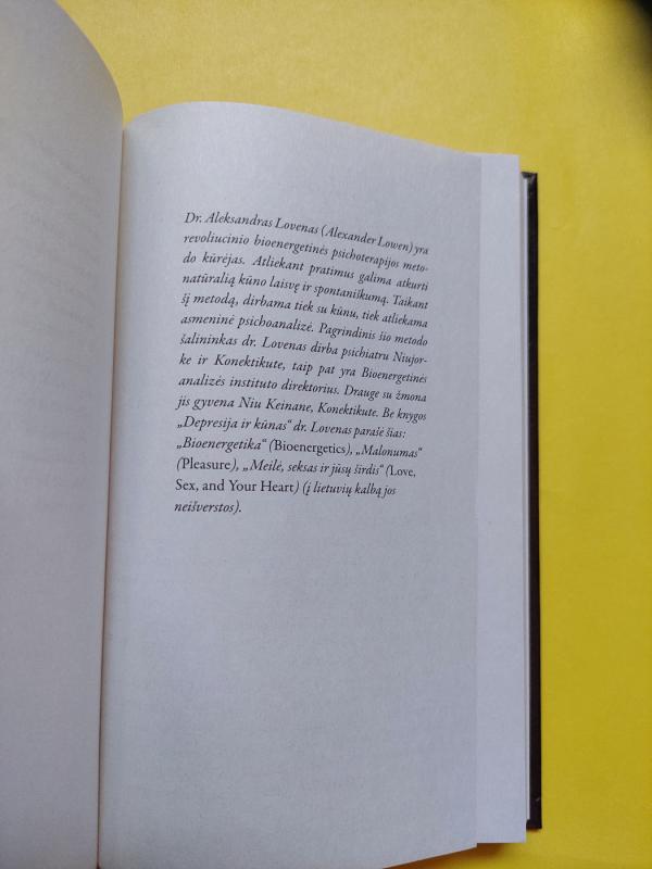 Depresija ir kūnas - Alexander Lowen, knyga 4