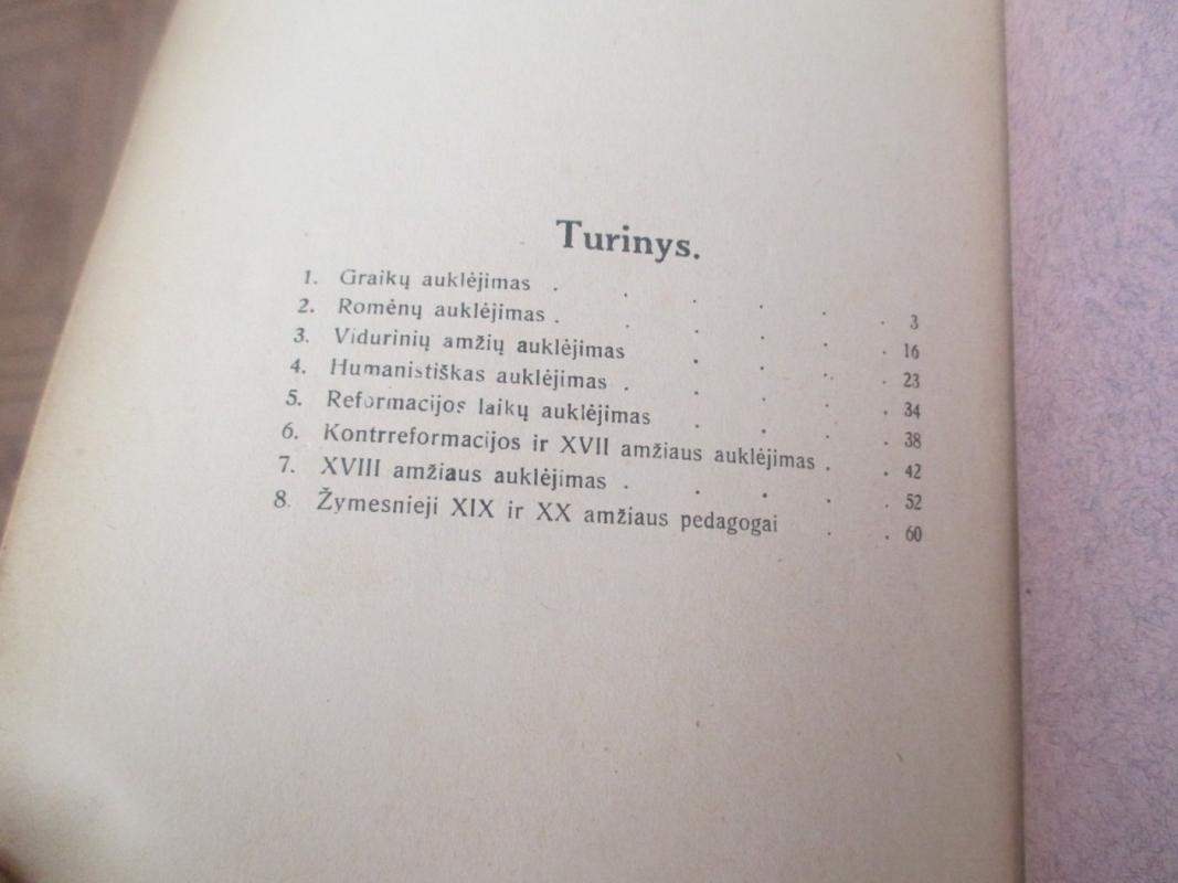 J.Gobis Trumpas pedagogikos istorijos kursas,1930 m - J. Gobis, knyga 6
