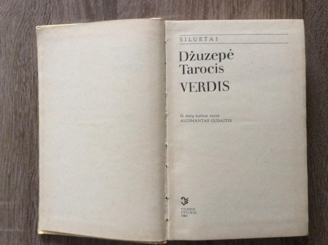 Verdis - Džuzepė Tarocis, knyga 3