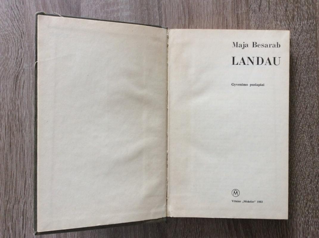 Landau - Maja Besarab, knyga 4