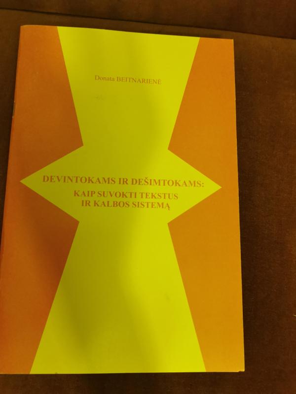 Devintokams ir dešimtokams: kaip subokti tekstus ir kslbos sistemą - Donata Beitnarienė, knyga 2