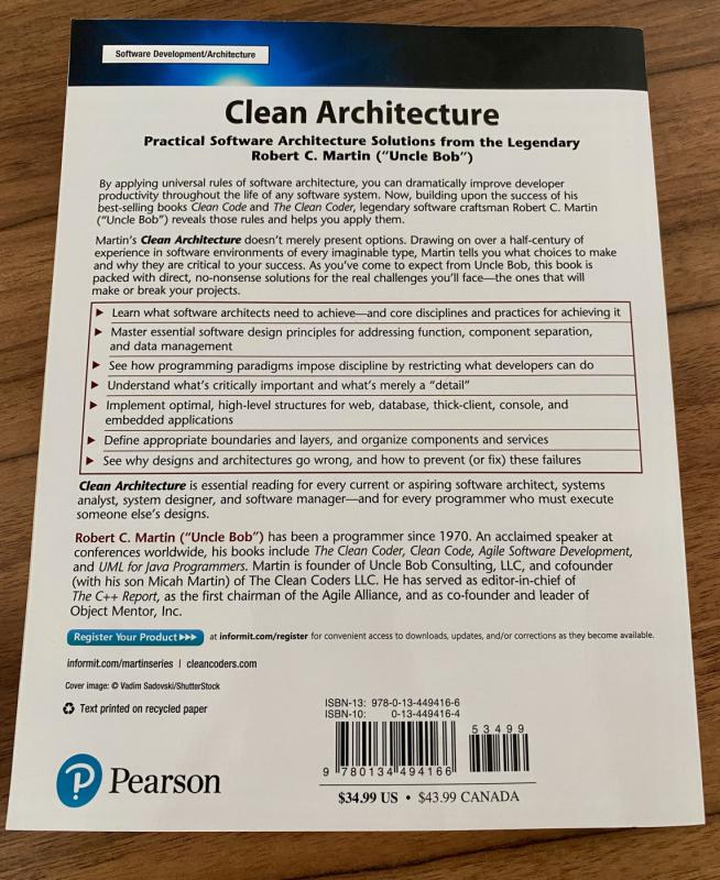 Clean Architecture - Robert C. Martin, knyga 3