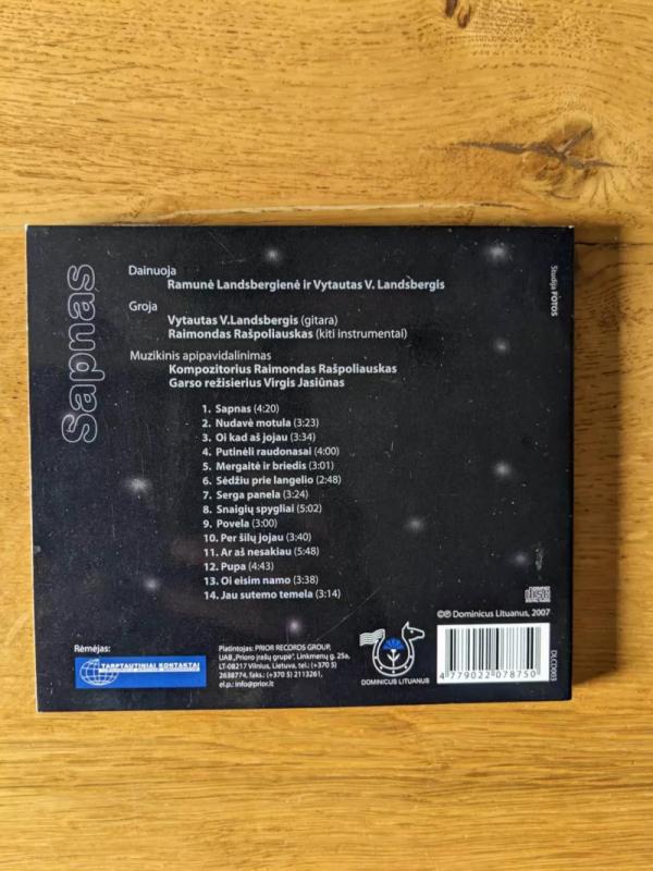 Sapnas - Ramunė Landsbergienė Ir Vytautas V. Landsbergis, plokštelė 3