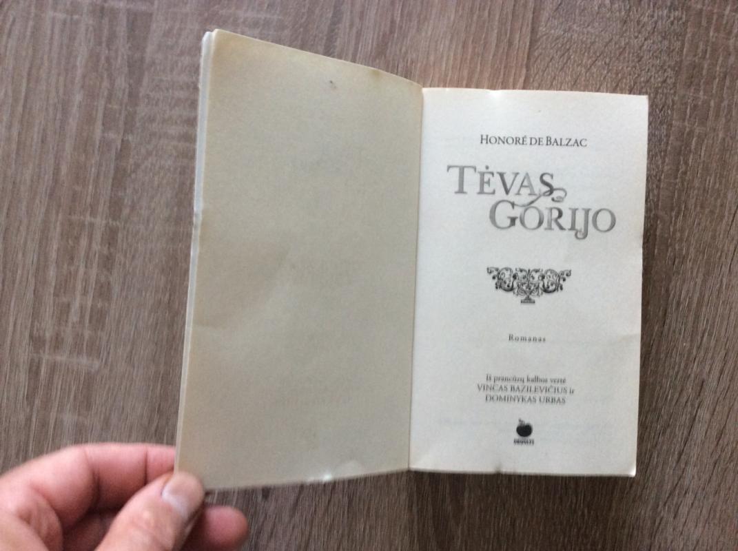 Tėvas Gorijo - Onorė Balzakas, knyga 3