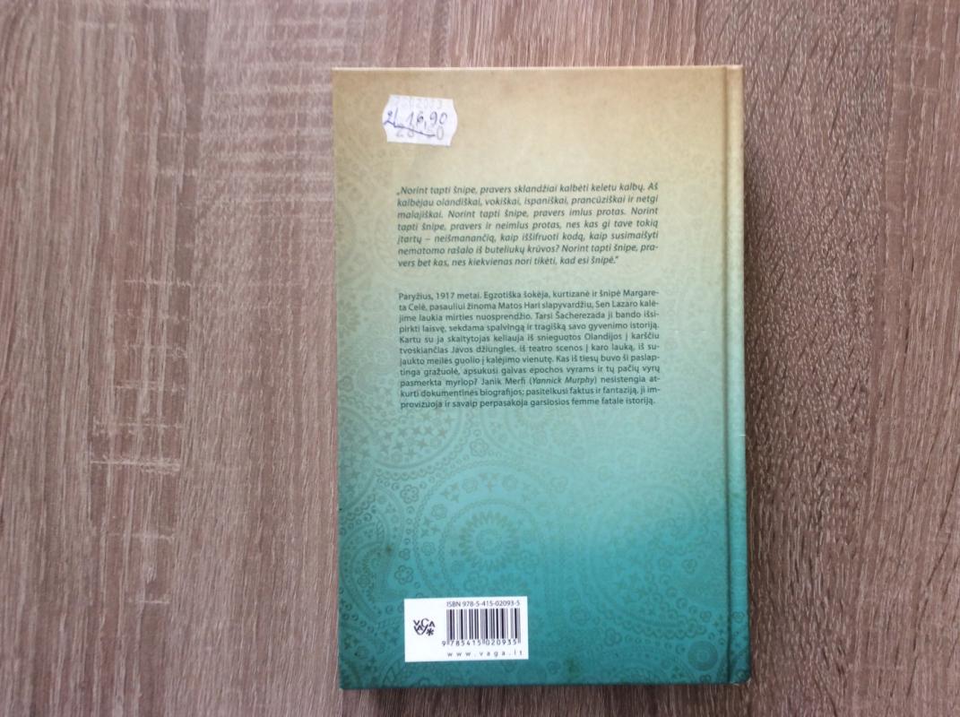 Aš, Mata Hari - Yannick Murphy, knyga 5