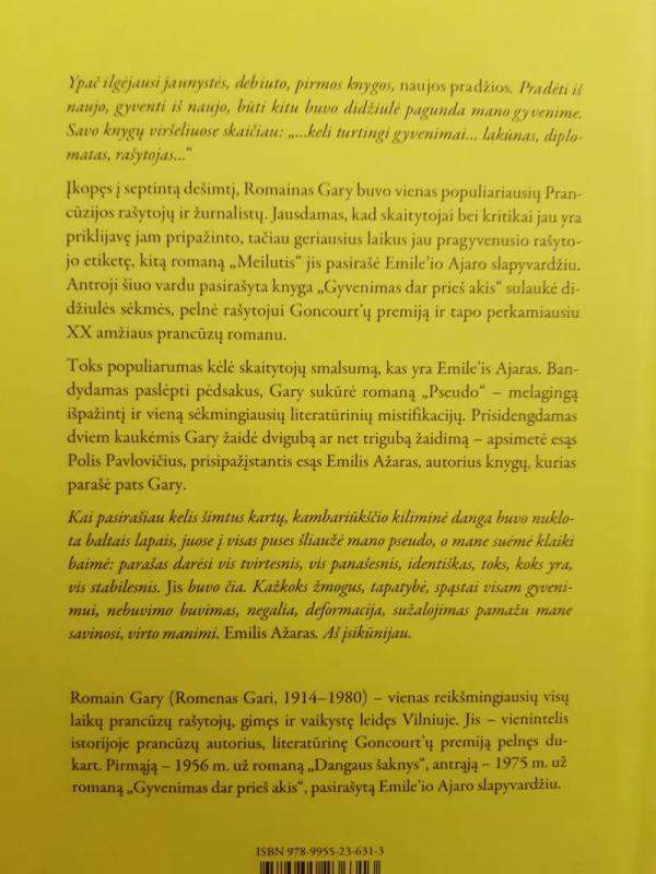 Pseudo. Emile'io Ajaro gyvenimas ir mirtis - Romain Gary, knyga 3