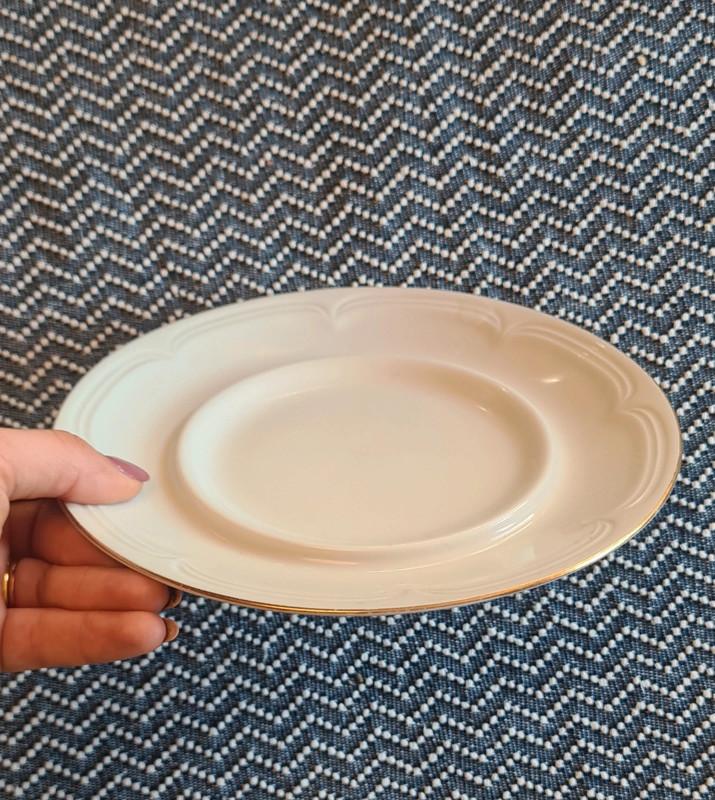 KAHLA vintažinė lekštutė, porcelianas paauksuotu krašteliu. 19cm - , namai ir interjeras 3