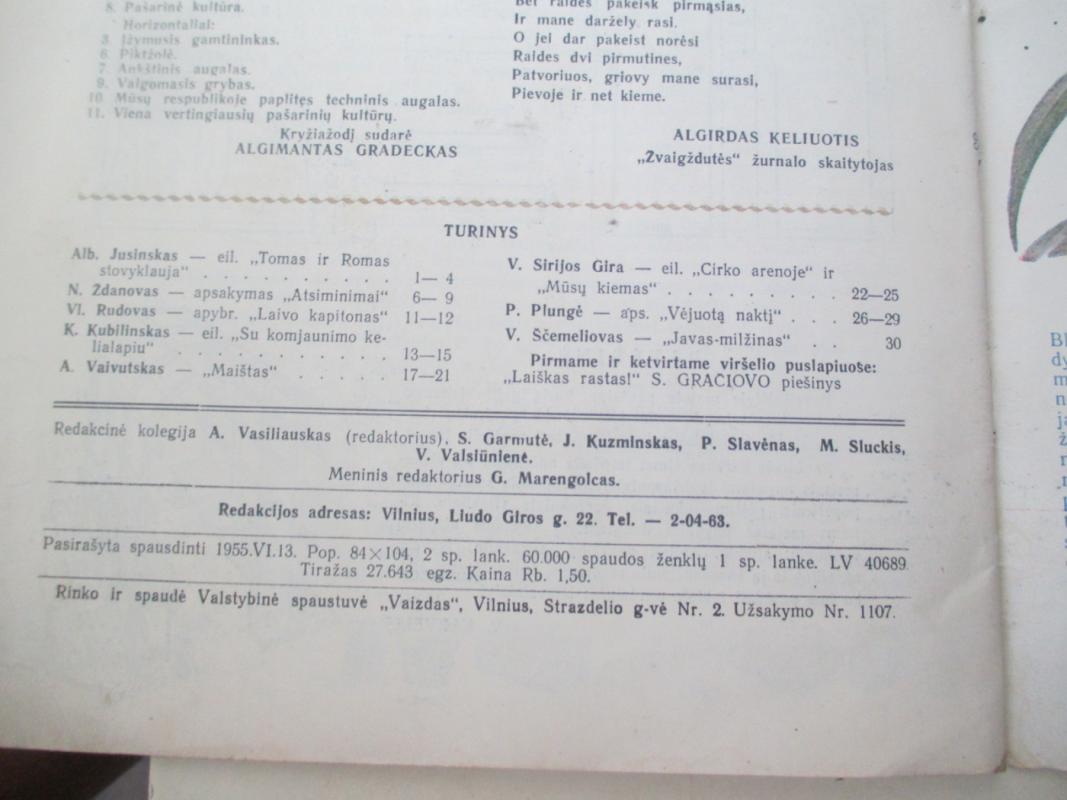 Žvaigždutė 1955 Nr. 6. - Autorių kolektyas, knyga 5