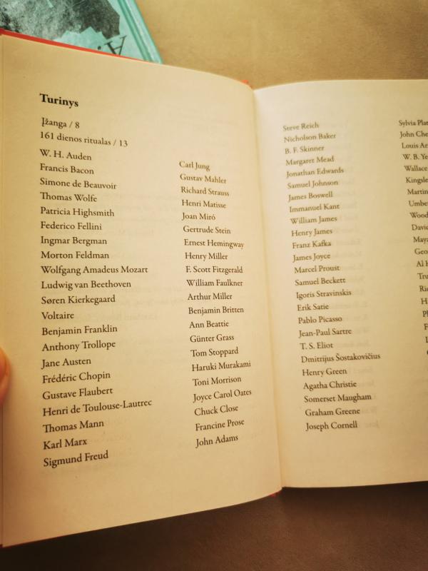 Dienos Ritualai Kaip menininkai dirba. - Mason Currey, knyga 5