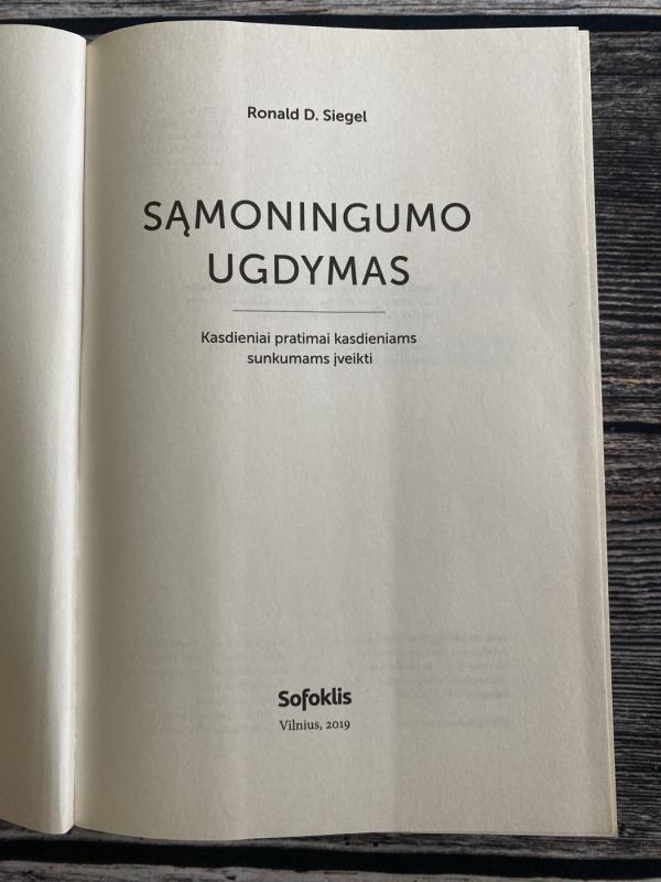 Sąmoningumo ugdymas - Ronald D. Siegel, knyga 4
