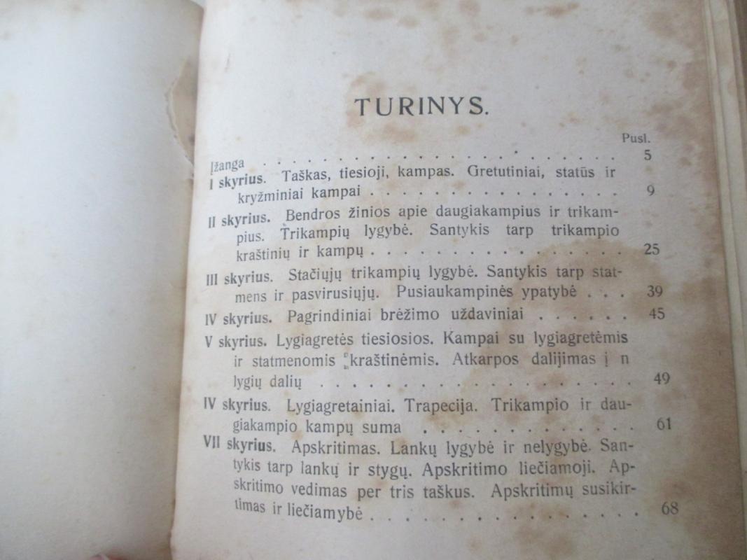 Geometrija - planimetrijos pirmoji dalis - M. Šikšnys, knyga 4