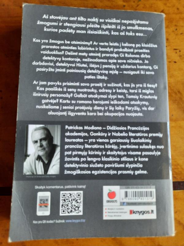 TAMSIŲ KRAUTUVIŲ GATVĖ - Patrick Modiano, knyga 3