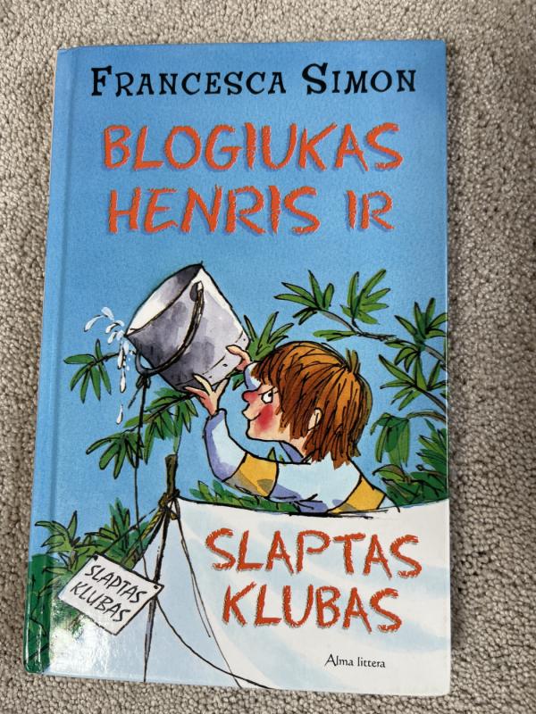 Blogiukas Henris ir slaptas klubas - Francesca Simon, knyga 2