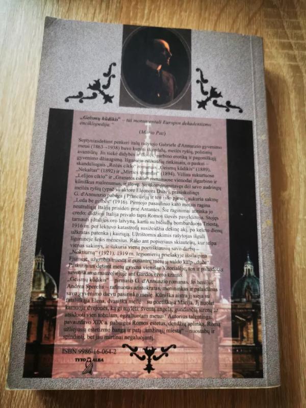 Geismų kūdikis - Gabriele D'Annunzio, knyga 4