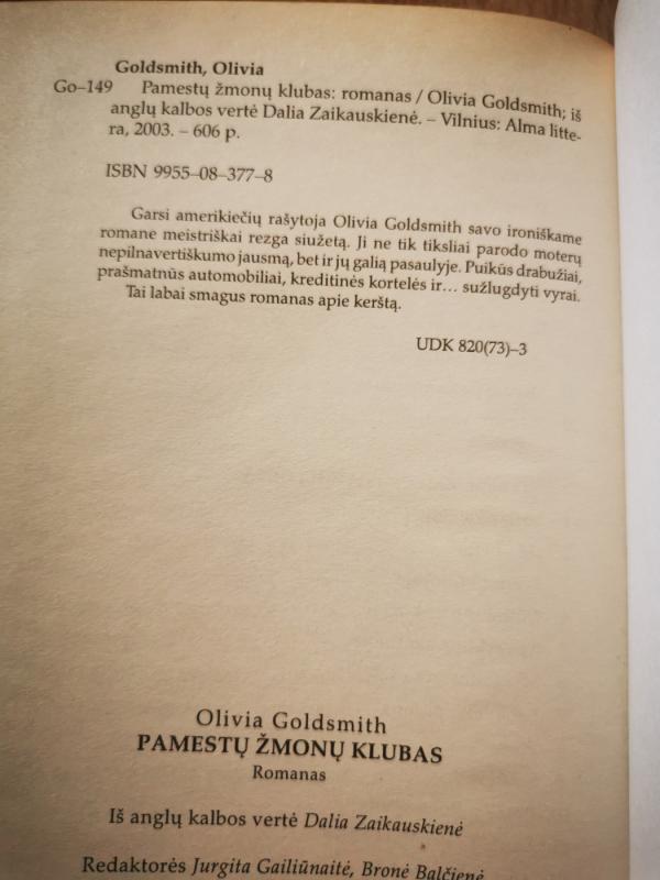 Pamestų žmonų klubas - Olivia Goldsmith, knyga 3