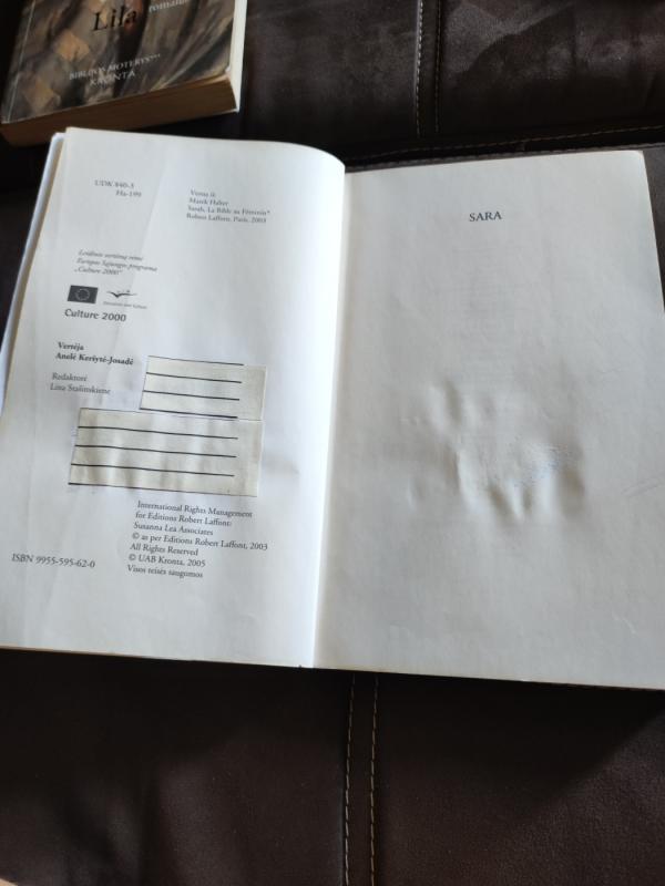 Sara - Marek Halter, knyga 5