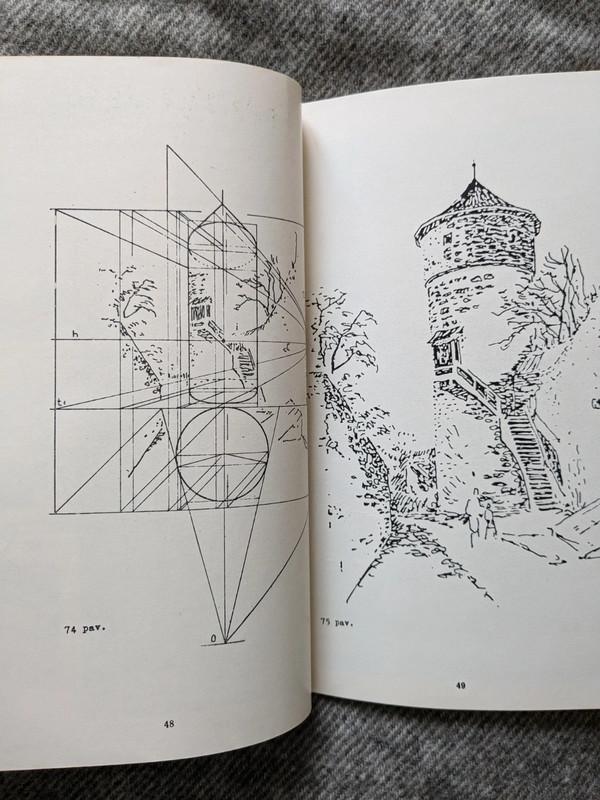 Linijinės perspektyvos grafinis vaizdavimas - L.Bagočiūnienė, knyga 4