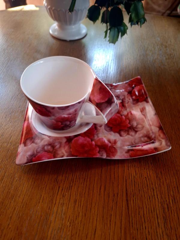 New wave stiliaus puodelis ir lėkštelė - , namai ir interjeras 4