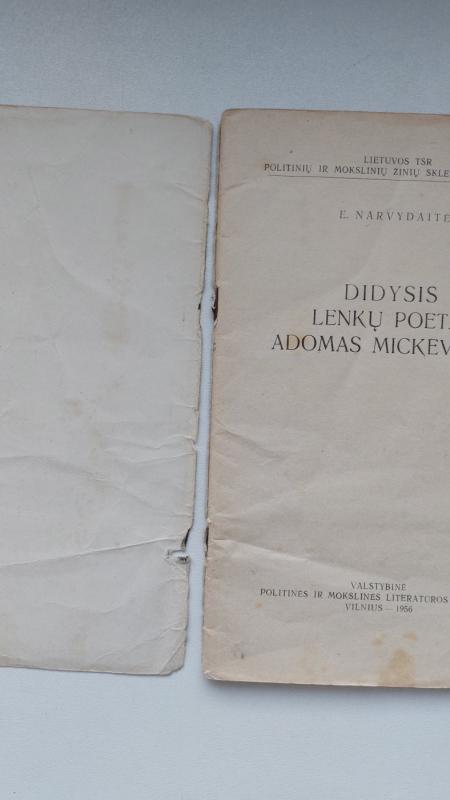 Didysis lenkų poetas Adomas Mickevičius - Narvydaitė E. , knyga 4