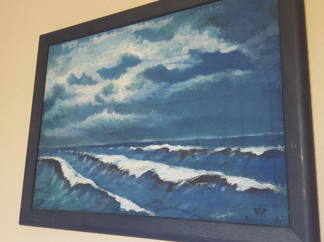 Paveikslas  "Šėlstanti jūra" - , namai ir interjeras 3