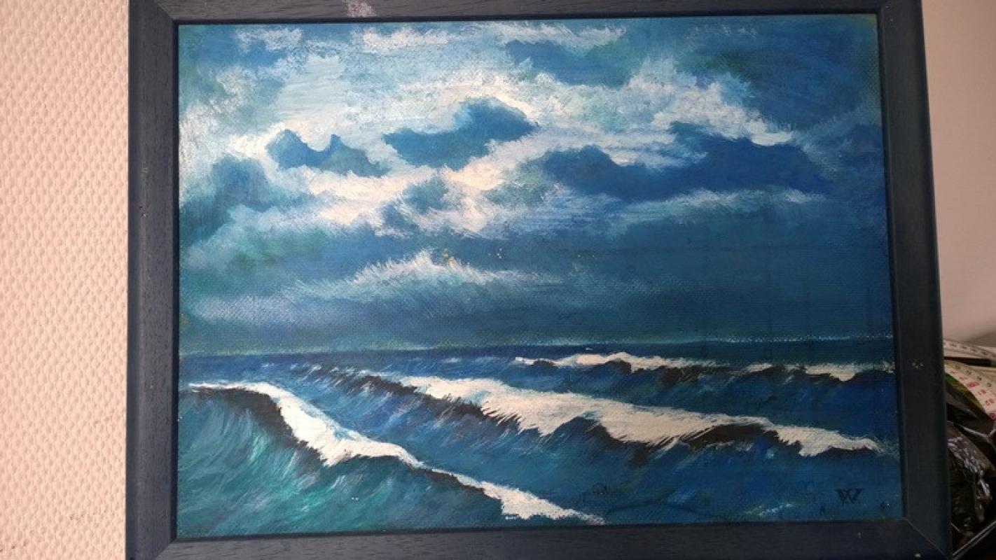 Paveikslas  "Šėlstanti jūra" - , namai ir interjeras 6