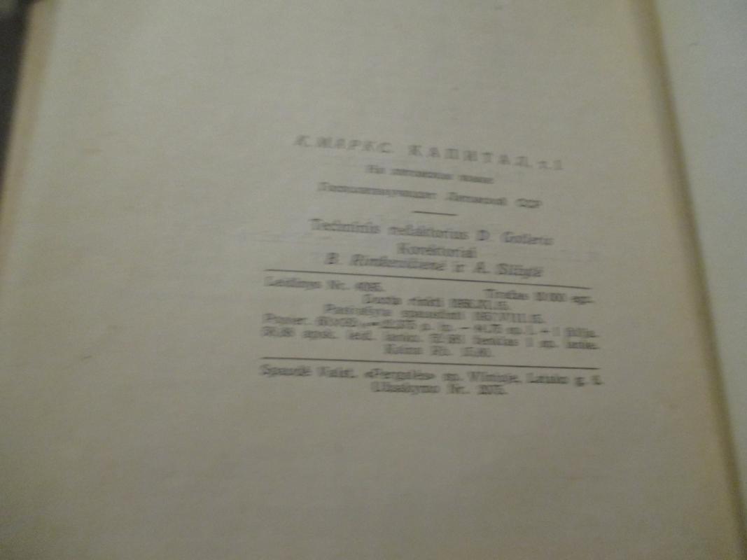 Kapitalas (I-II-III) tomai - Karlas Marksas, knyga 5