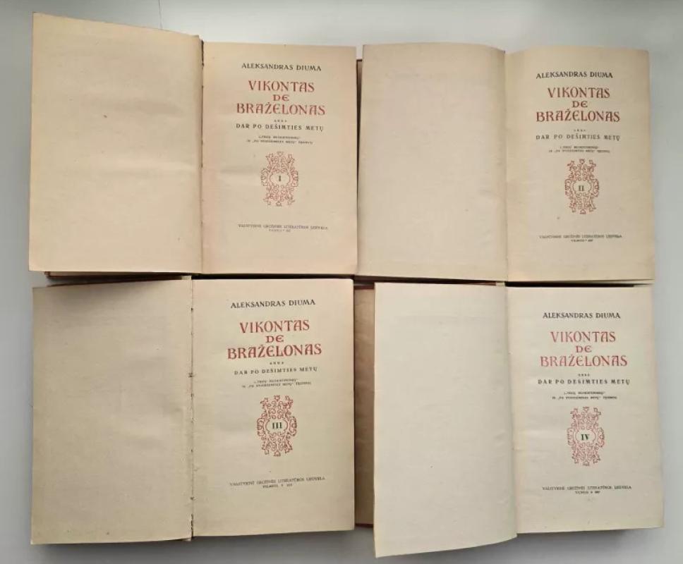 Vikontas de Braželonas (IV tomas) 1957 - Aleksandras Diuma, knyga 5