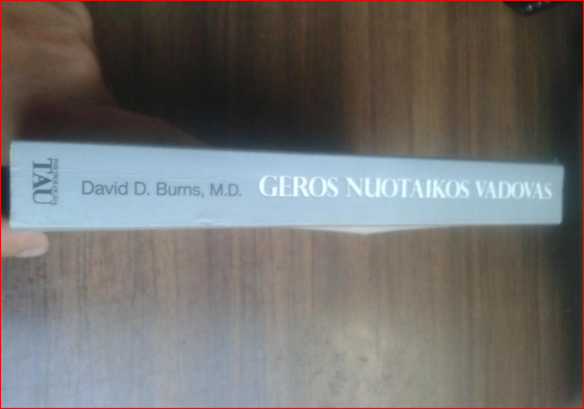 Geros nuotaikos vadovas. Nauja emocijų terapija - David D. Burns, knyga 3
