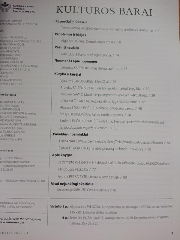 Kultūros barai 2021/3 - Autorių Kolektyvas, knyga 3