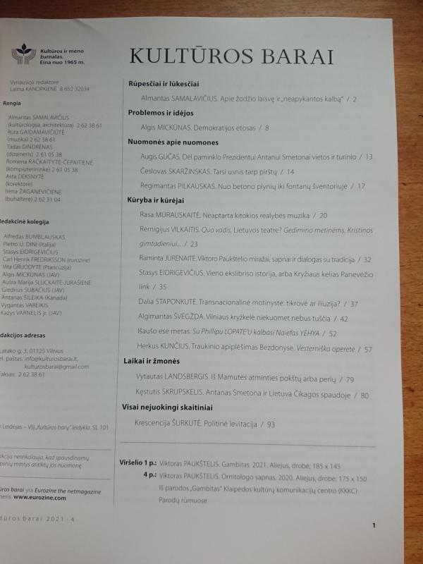 Kultūros barai 2021/4 - Autorių Kolektyvas, knyga 3