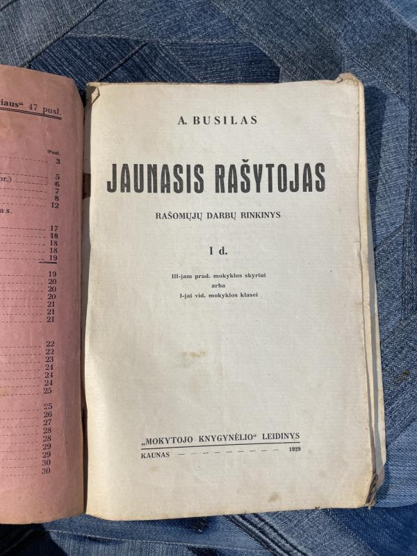 Jaunasis rašytojas . Rašomųjų darbų rinkinys : I dalis - A. Busilas, knyga 4