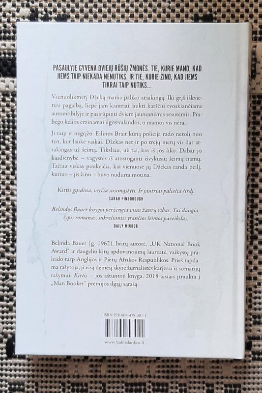 Kirtis - Belinda Bauer, knyga 3