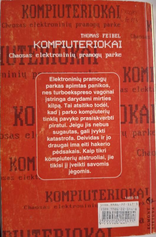 Chaosas elektroninių pramogų parke - Thomas Feibel, knyga 3