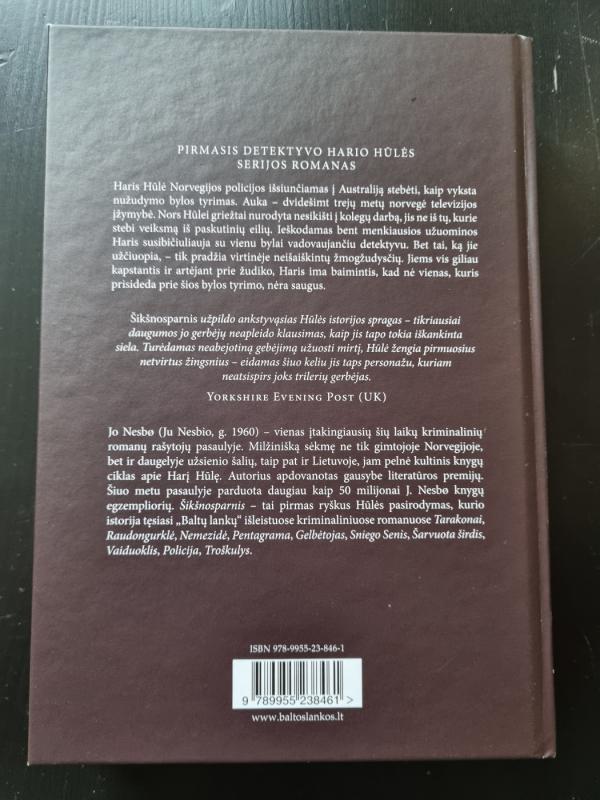 Šikšnosparnis - Jo Nesbo, knyga 3