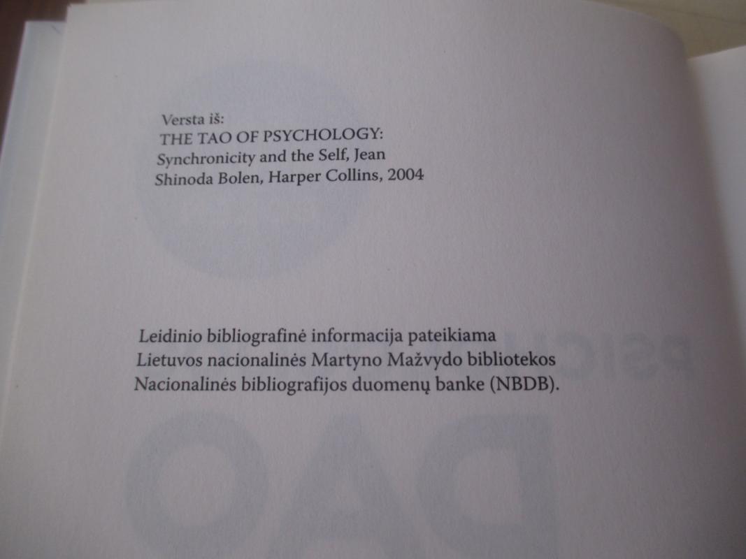 Psichologijos Dao. Kaip suvokti akimirkas, keičiančias mūsų gyvenimus - Jean Shinoda Bolen, knyga 6