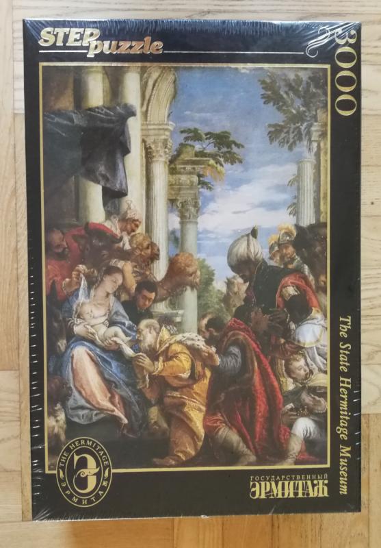Dėlionė Puzzle 3000  Veronezė "Išminčių pagarbinimas" / 3000 Puzzle Veronese. Adoration of the Magi - , stalo žaidimas 2
