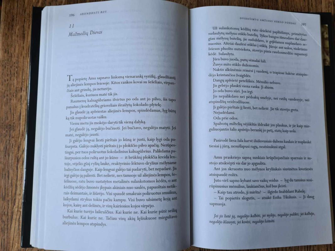 Mažmožių Dievas - Roy Arundhati, knyga 3