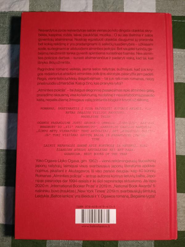 Atminties policija - Yoko Ogawa, knyga 3