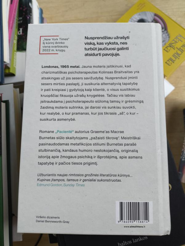 Pacientė: romanas - Graeme Macrae Burnet, knyga 2