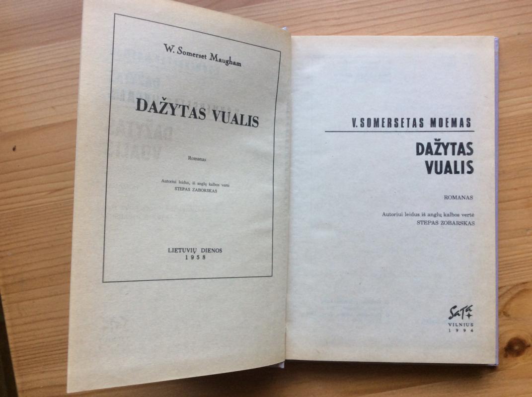 Dažytas vualis - Viljamas Somersetas Moemas, knyga 3