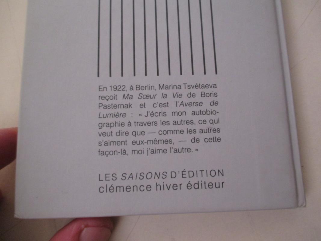 Averse de Lumière - Marina Cvetajeva, knyga 4