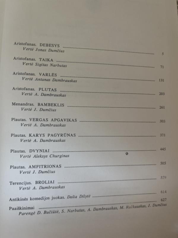 Antikinės komedijos - Autorių Kolektyvas, knyga 4