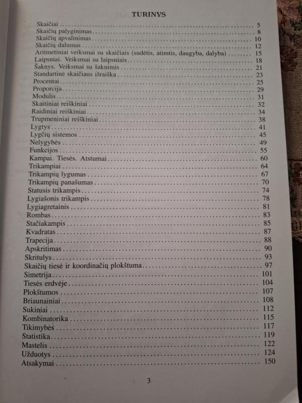 Matematika tau plius 10 klasė kurso kartojimo medžiaga - Kornelija Intienė, knyga 3