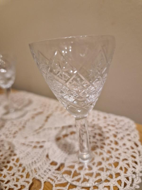 Vintage stikliukai taurelės krištoliniai - , namai ir interjeras 6