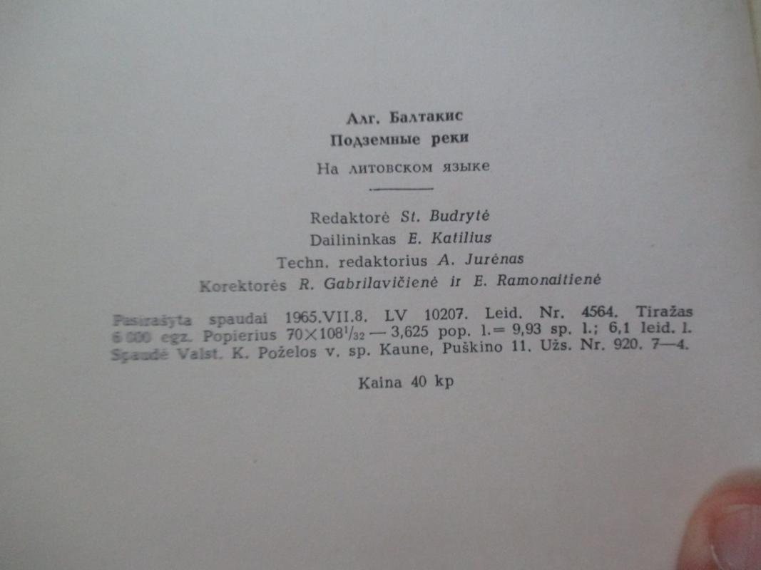 Požeminės upės - Algimantas Baltakis, knyga 5