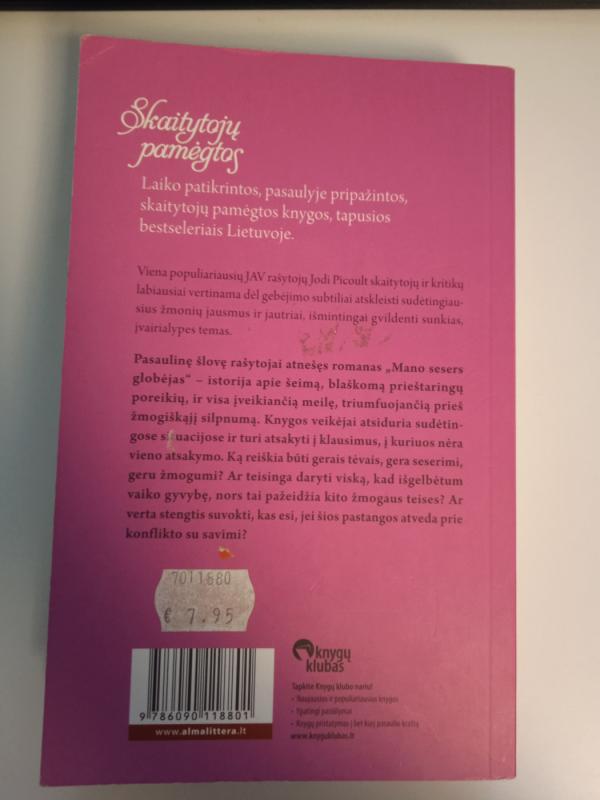 Mano sesers globėjas - Jodi Picoult, knyga 3