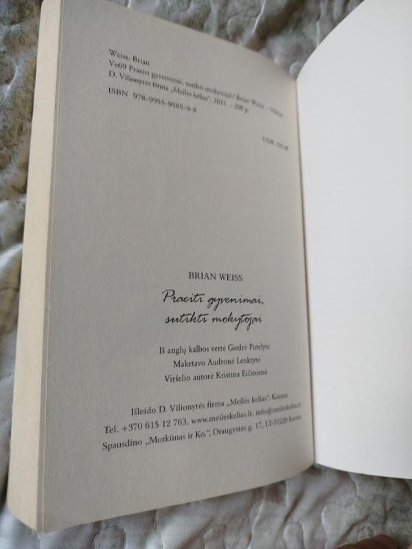 Praeiti gyvenimai, sutikti mokytojai - Brian Weiss, knyga 5