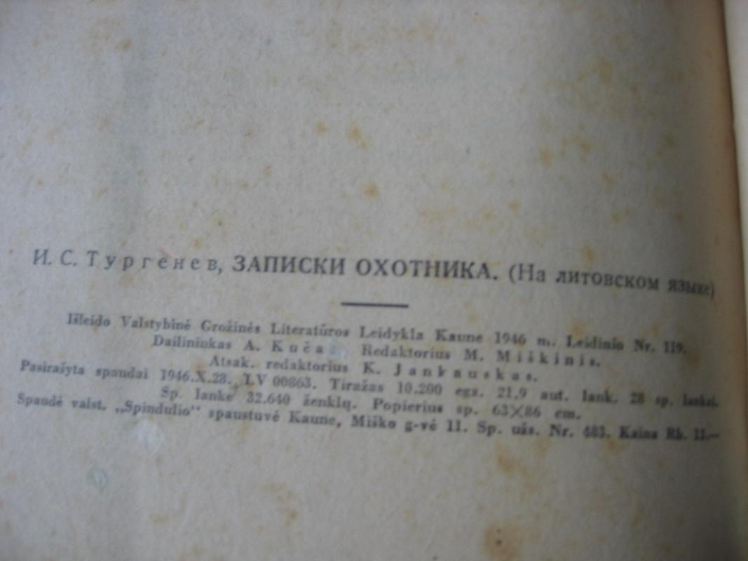 Medžiotojo užrašai - I. Turgenevas, knyga 5