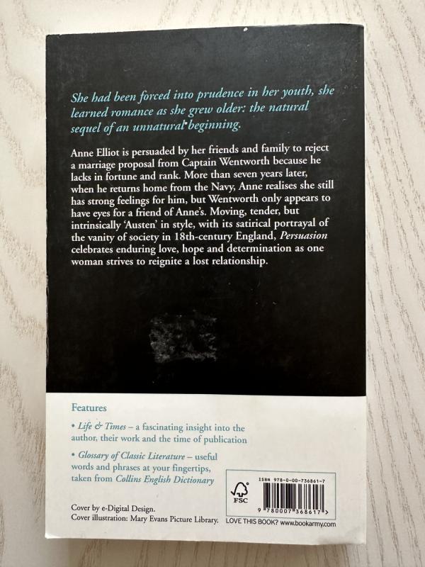 Persuasion - Jane Austen, knyga 5